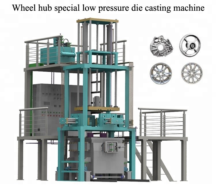 aluminum car rim making machine low pressure die casting machine
